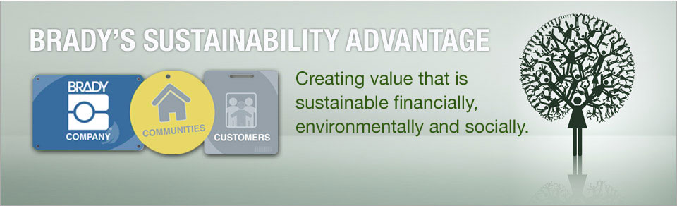 Brady Sustainability banner